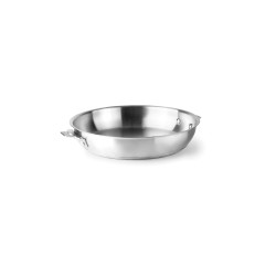 Sartén de acero inoxidable, sin mango, combi, 28 cm - Lacor