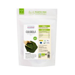 Alga chlorella em pó orgânica, 59% proteína - Algamar