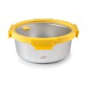 Fiambrera hermética redonda de acero inoxidable Etern con tapa de cristal, 1500 ml - Lacor