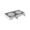 Set 2 moldes de silicone platina para gelados, Easy cream - Silikomart