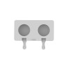 Set 2 moldes de silicone platina para gelados, Easy cream - Silikomart