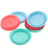6 moldes para tartaletas de silicone platina - Lurch