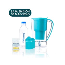 Jarra Alkanatur filtradora de água com baixa emissão de magnésio e filtro de coco