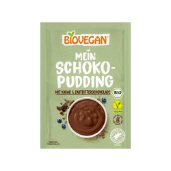 Pudim de chocolate sem glúten, ecológico - Biovegan