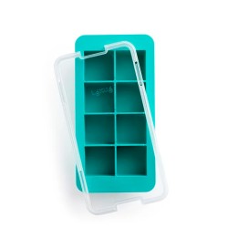 Cubitera com tampa de silicone platina - Lékué