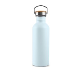 Botella de aço inoxidável, 1000 ml, azul - Bambaw