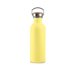 Botella de aço inoxidável, 500 ml, amarela - Bambaw