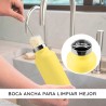 Botella térmica de acero inoxidable, 750 ml, amarilla - Bambaw