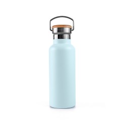 Botella térmica de aço inoxidável, 500 ml, azul - Bambaw