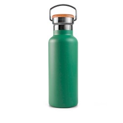 Garrafa térmica de aço inoxidável, 1000 ml, verde - Bambaw