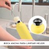 Garrafa térmica de aço inoxidável, 350 ml, amarela - Bambaw