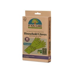 Luvas de látex ecológicas, tamanho médio - If you care
