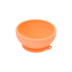 Tigela com ventosa para bebê, cor laranja - Lurch