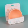 Tigela com ventosa para bebê, cor laranja - Lurch