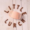 Copo com alças para bebês de silicone platina, laranja - Lurch