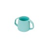 Vaso com alças para bebés de silicone platina, azul - Lurch