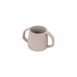 Vaso com alças para bebés de silicone platina, cinza - Lurch