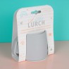 Vaso com alças para bebés de silicone platina, cinza - Lurch