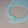 Babete de bebé em silicone de platina, azul - Lurch