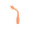 Colher de silicone platina para bebês, cor laranja - Lurch