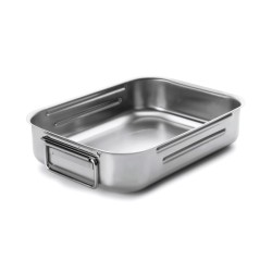 Bandeja de aço inoxidável para forno com alças, 40 cm - Lacor