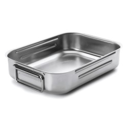Bandeja de aço inoxidável para forno com alças, 45 cm - Lacor
