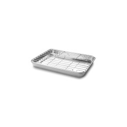 Bandeja com grelha de aço inoxidável para forno, 21,5 cm - Lacor