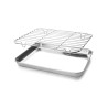 Bandeja com grelha de aço inoxidável para forno, 40,5 cm - Lacor
