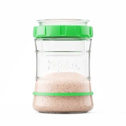 Kit para fazer massa mãe, verde - Kefirko