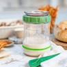 Kit para fazer massa mãe, verde - Kefirko