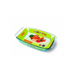 Fonte de vidro retangular para forno, 1,5 l - Simax