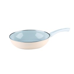 Frigideira esmaltada bege, Nouvelle, 28 cm - Riess