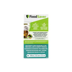 Bolsas para embalar a vácuo com fecho zip, pequenas - Foodsaver