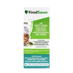 Bolsas para embalar a vácuo com fecho zip, grandes - Foodsaver