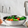 Sartén de acero inoxidable, sin mango, combi, 24 cm - Lacor
