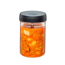 Jarro de fermentação de vidro 1000 ml + tampa e peso de vidro - Gefu