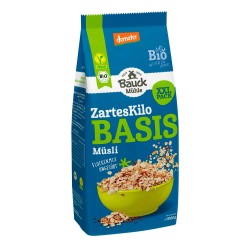 Muesli de três cereais integrais com sementes, biológico - Bauckhof