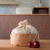 Bolsa de juta para frutas e legumes tamanho pequeno - Pebbly