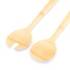 Pack de 2 talheres de salada para servir e misturar, de bambu - Pebbly