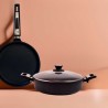 Sartén antiadherente para vitrocerámica y gas 24 cm con mango extraíble - SKK