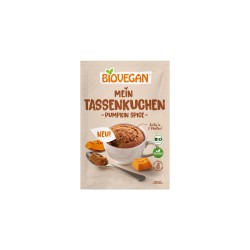 Bolo de caneca de abóbora sem glúten, ecológico - Biovegan