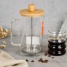 Cafetera francesa cristal, Wood, 350 ml - Lacor