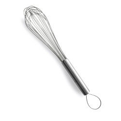 Batedor de varas em aço inoxidável com ponta aberta, 30 cm - Lacor