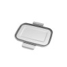 Fiambrera hermética de acero inoxidable rectangular con separador, 550 ml - Brotzeit
