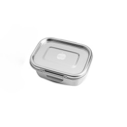 Fiambrera hermética de acero inoxidable rectangular con separador, 550 ml - Brotzeit