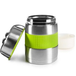 Fiambrera térmica de acero inoxidable, 1200 ml - Ibili