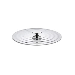 Tampa de aço inoxidável com saída de vapor para 20, 22, 24 cm - De Buyer