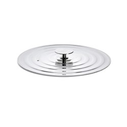 Tampa de aço inoxidável com saída de vapor para 26, 28 cm - De Buyer
