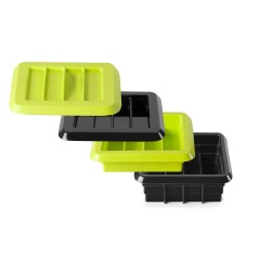 Molde de silicone para barrinhas com 3 bandejas encaixáveis, tampa e 2 estojos - Ibili