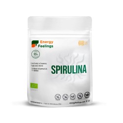 Alga espirulina en polvo, ecológica, 55% proteína - Energy Feelings